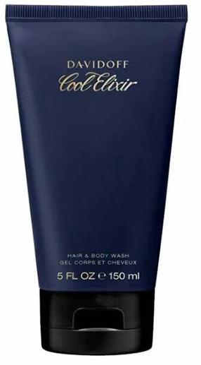 Ķermeņa mazgāšanas želeja vīriešiem Davidoff Cool Elixir Hair And Body, 150 ml