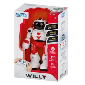 RC robotas Xtrem Bots Willy, balta sp./raudona sp.