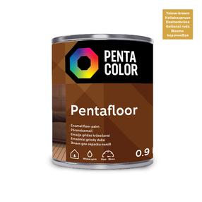 Grīdas krāsa Pentacolor Pentafloor, dzeltenbrūna krās., 0.9 l
