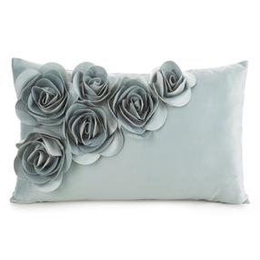 Dekoratīvs spilvena pārvalks Flores 1, piparmētra (mint) krās., 50 cm x 30 cm