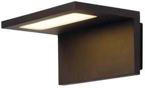 Sieninis lauko šviestuvas SLV Angolux, 7.51W, LED, IP44, antracito sp., 17 cm x 8.6 cm