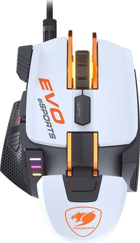 Laidinė žaidimų pelė Cougar 700M EVO Esports, usb / ps/2 laidas, balta sp.