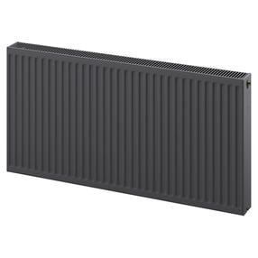Radiators Mexen CC22, 200 cm x 50 cm, apakšējais pieslēgums pa vidu, 1994 W, grafīta krās.