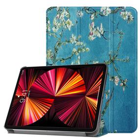 iLike Tri-Fold Plāns Eko-Ādas Statīva Maks Samsung Galaxy Tab A 10.1'' T510 / T515 (2019) Sakura