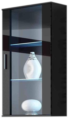 Vitrina Cama Meble Soho 2, juoda sp., 120 cm x 41 cm x 80 cm