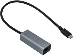 Adapteris i-Tec C31METAL25LAN USB-C, RJ-45, 0.3 m, melna krās.