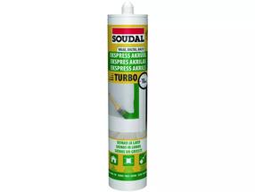 Герметик Soudal Express Akrils 128228, 0.28 л, белый цв.