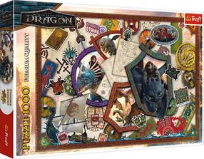 Dėlionė Trefl How to Train Your Dragon: Heroes, 68 cm x 48 cm, 1000 vnt.