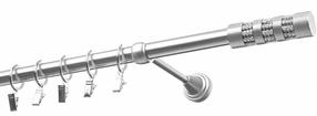 Karnizas Olimp Cylinder Krysztal, 250 cm, Ø 19 mm, nerūdijančiojo plieno sp.