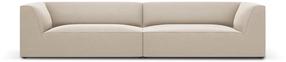 Sofa Micadoni Home Ruby Velvet, šviesiai ruda sp., 302 x 93 cm x 69 cm