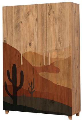 Шкаф Kalune Design Leva Desert, коричневый цв., 48 см x 120 см x 189 см