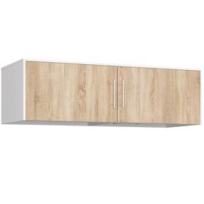 Skapītis Akord S150, caurspīdīga krās./balta krās./brūngans krās., 60 cm x 150 cm x 45 cm