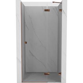Dušo durys Mexen Lunar Right, 100 cm x 200 cm, rausvojo aukso sp./grūdintas
