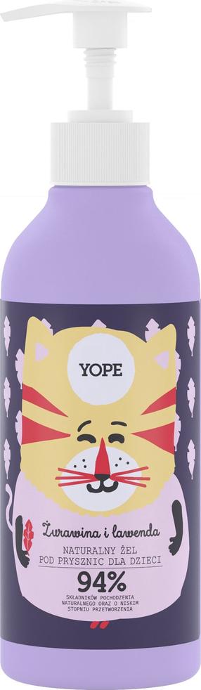 Bērnu dušas želeja Yope Cranberry & Lavender, 400 ml