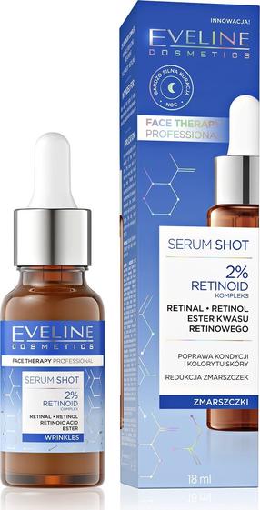 Naktinis veido serumas Eveline Serum Shot 2% Retinoid, 18 ml