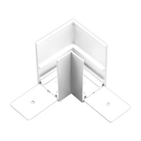 Paviršinė kampinė jungtis bėginei sistemai Modoled Magnetic MLP1080M, balta sp. / balta sp.