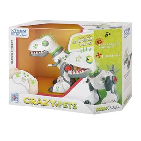 Interaktyvus žaislas dinozauras Xtrem Bots Crazy Pets Dinopunk, balta sp.