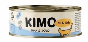 Šlapias kačių maistas Kimo, tunas/kalmarai, 0.070 kg, 24 vnt.