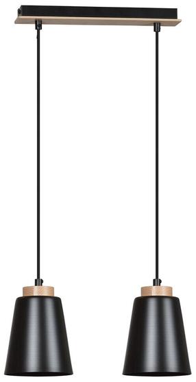 Šviestuvas kabinamas Emibig Bolero 2 442/2, E27, 2 x 15 W, juoda sp. / juoda sp., 14 x 16 cm