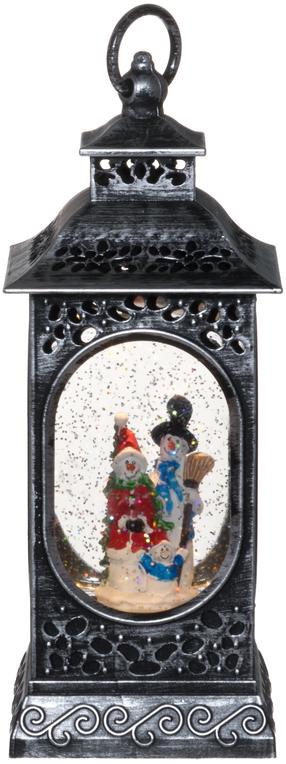 Dekoracija Finnlumor Santa Claus And Snowman, 28 cm, 10.5 cm, sidabro sp.