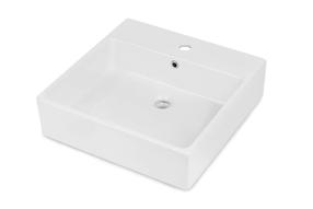 Умывальник для ванной комнаты Deante Temisto CDT_6U5S, керамика, 50 см x 50 см x 11.7 см, белый цв.