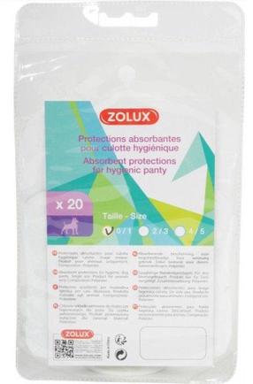  Suņu apmācību paklājs Zolux Sanitary Pads 477217, 2/3, 20 gab. balta krās.