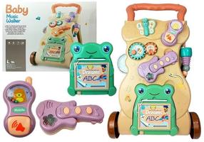 Bērnu stumjamā rotaļlieta - staiguļi Baby Music, daudzkrāsaina