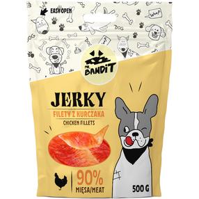 Skanėstas šunims Mr. Bandit Jerky Chicken Fillets, vištiena, 0.5 kg