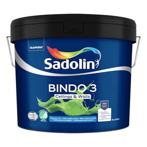Krāsa Sadolin Bindo 3, balts krās., 9 l