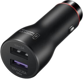 Auto telefona lādētājs Huawei CP36, 2 x USB, melna krās., 22.5 W