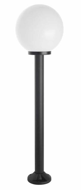 Brīvi stāvošs āra gaismeklis Su-Ma Kule 60, 100W, E27, IP43, melna krās., 30 cm x 130 cm