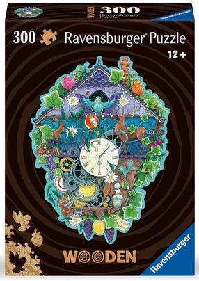 Деревянный пазл Ravensburger Cuckoo Clock, 25 см x 20 см, 300 шт.
