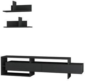 Комплект мебели для гостиной Kalune Design Gara, комнатные, антрацитовый цв.