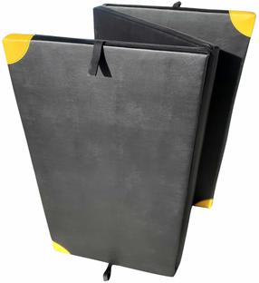 Vingrošanas matracis Master 3-Piece Foldable, melna krās./dzeltena krās., 200 cm x 120 cm x 5 cm