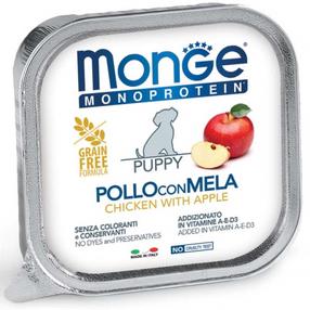 Влажный корм для собак Monge Monoprotein Chicken/Apple, курица, 0.15 кг