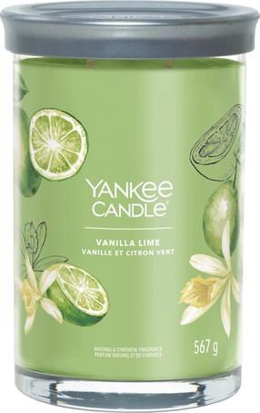 Свеча, ароматическая Yankee Candle Signature Vanilla Lime, 60 - 100 час, 567 г, зеленый цв.