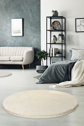 Paklājs Conceptum Hypnose Milano 882CHL1006, balta krās./pelēka krās., 90 cm x 90 cm
