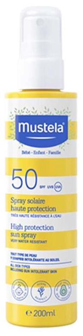 Līdzeklis iedeguma kopšanai saules aizsardzībai Mustela SPF50, 200 ml