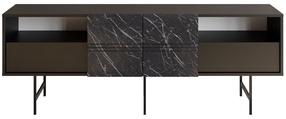 ТВ стол Kalune Design Derin, черный цв., 180 см x 37.1 см x 64.7 см