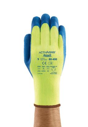 Рабочие перчатки Ansell ActivArmr 80-400, для взрослых, синий цв./зеленый цв., 11