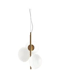 Šviestuvas kabinamas Domoletti Opalla 240089P-WH, E27, 3 x 30 W, balta sp. / aukso sp.