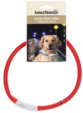 Antkaklis šunims Beeztees Safety Gear, raudona sp., 700 mm x 10 mm