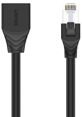 Tinklo kabelis Unitek Cat 6 STP C1896BK-5M RJ-45 8P8C Male, RJ-45 8P8C Female, 5 m, juoda sp.