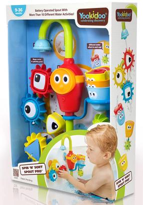 Игрушка для ванны Yookidoo Spin 'N' Sort Spout Pro 40141Y, многоцветный, 5 шт.