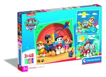 Dėlionė 3in1 Clementoni PAW PATROL 25291, 21 cm x 20.5 cm, 144 vnt.