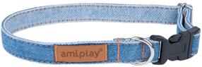 Kaklasiksna suņiem Amiplay Denim, zila krās., 350 - 500 mm x 20 mm, 35-50