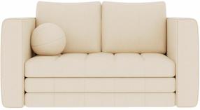 Sofa-lova Kastol Plush, smėlio sp., 71 x 137 cm x 74 cm
