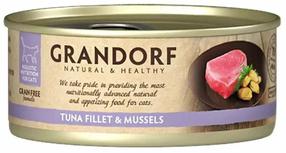 Mitrā kaķu barība Grandorf Natural & Healthy, tunzivis/mīdijas, 0.07 kg