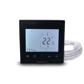 Termostatas Feelspot WTH51.36, įleidžiamas į sieną, juoda sp., 8.6 cm, 0 - 45 °C