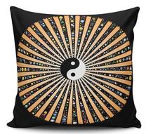 Dekoratyvinė pagalvėlė Mioli Decor Mandala, juoda sp./įvairių spalvų, 43 cm x 43 cm